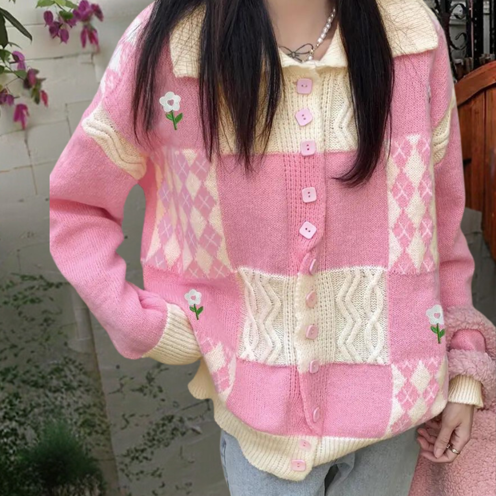 Celine - Elegant geruit vest voor dames