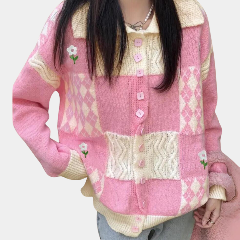 Celine - Elegant geruit vest voor dames